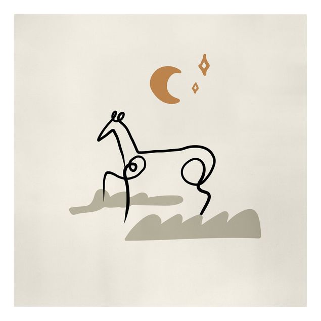 schöne Leinwandbilder Picasso Interpretation - Das Pferd