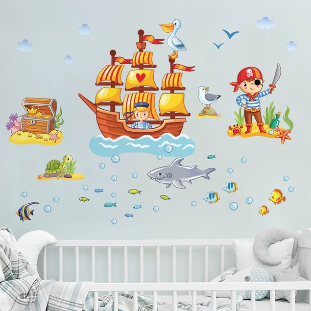 Kinderzimmer Deko Piraten Set