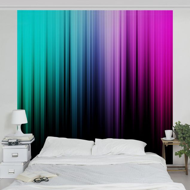 moderne Fototapete Rainbow Display