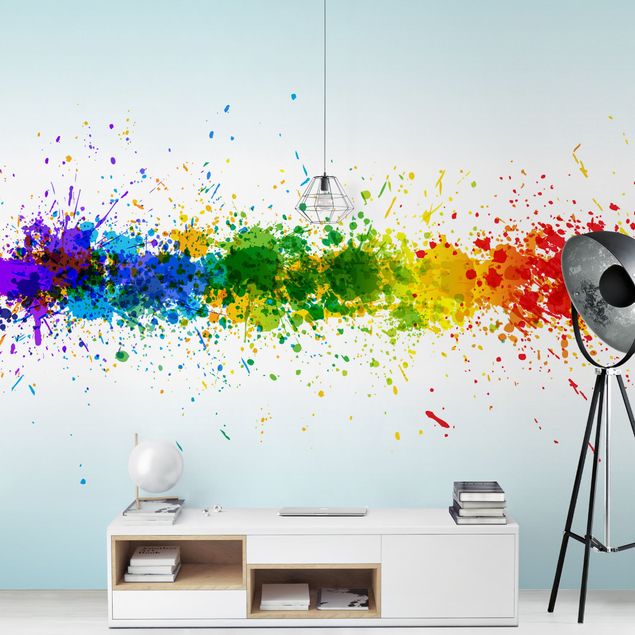 moderne Fototapete Rainbow Splatter