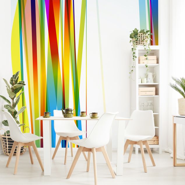Babyzimmer Deko Rainbow Stripes