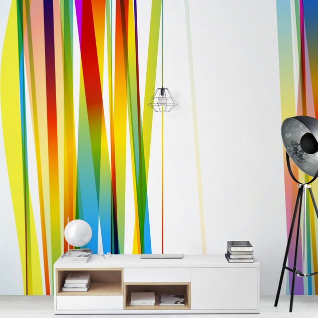moderne Fototapete Rainbow Stripes