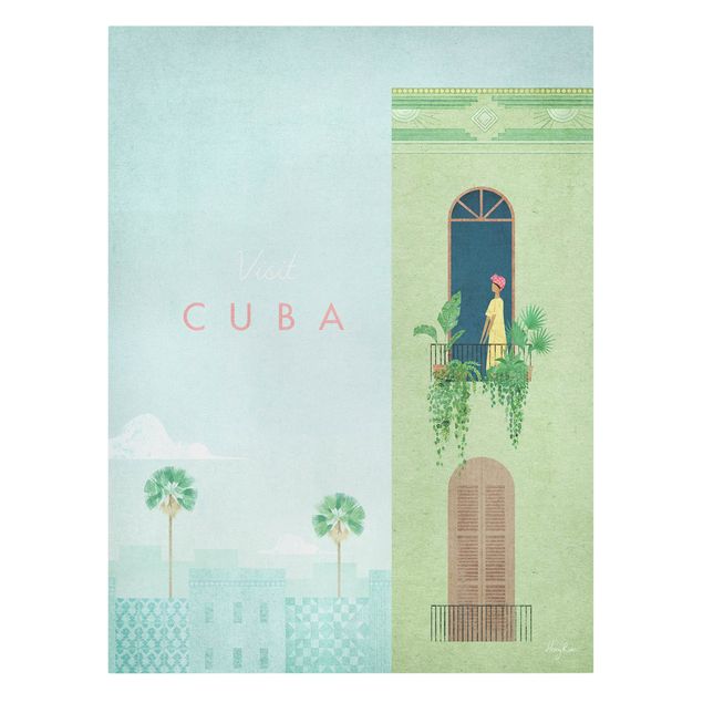 Wandbilder Grün Reiseposter - Cuba