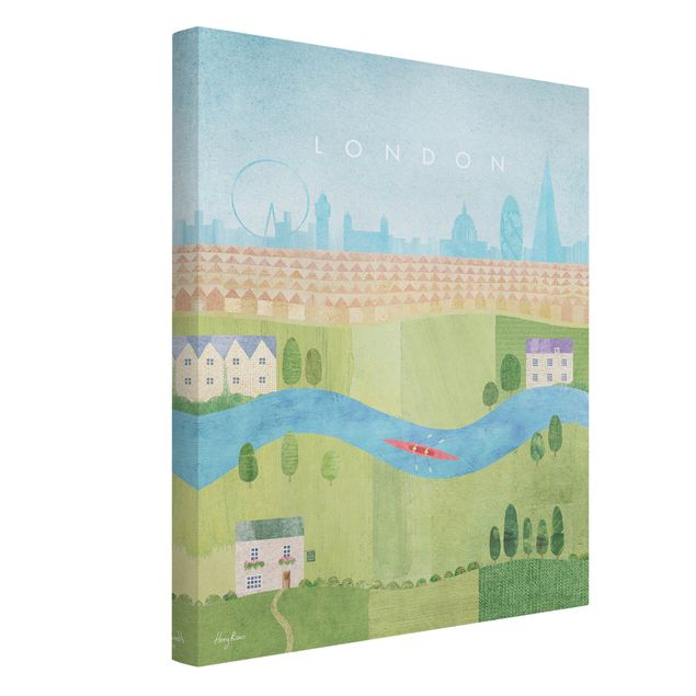 Kunstdruck Leinwand Reiseposter - London II