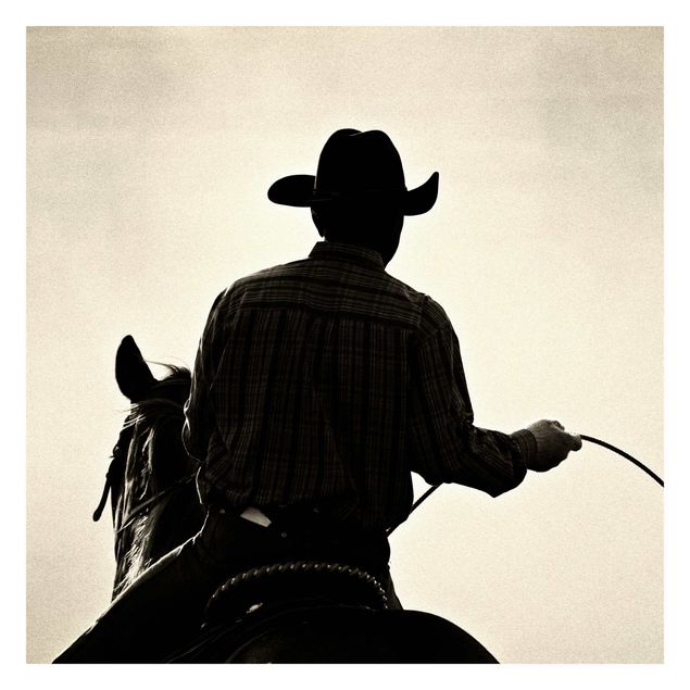 Fototapete - Riding Cowboy