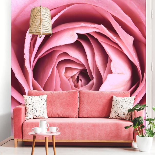 Wanddeko Küche Rosa Rosenblüte