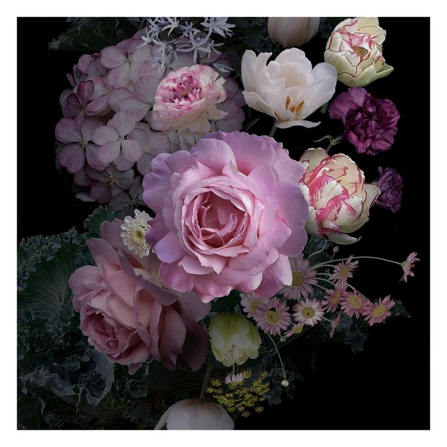 Fototapeten Rosa Rosentraum Bouquet