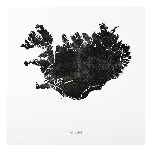 Wandbilder Schwarz-Weiß Schwarzes Island