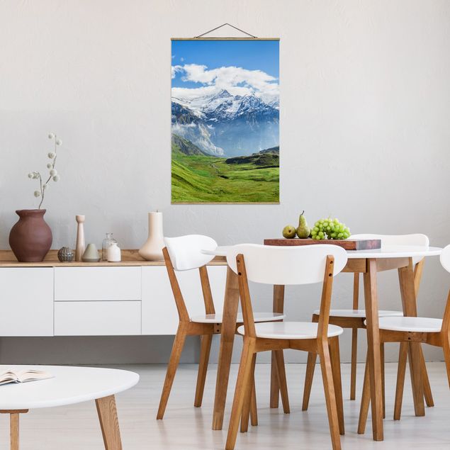 Wandbilder Berge Schweizer Alpenpanorama
