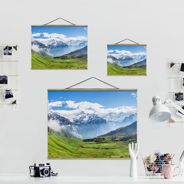 Wandbilder Natur Schweizer Alpenpanorama