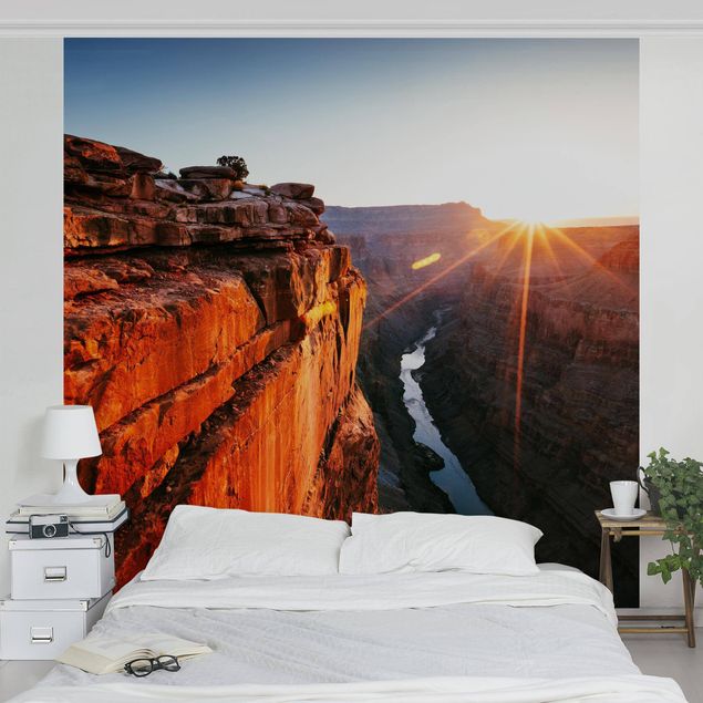 moderne Fototapete Sonne im Grand Canyon