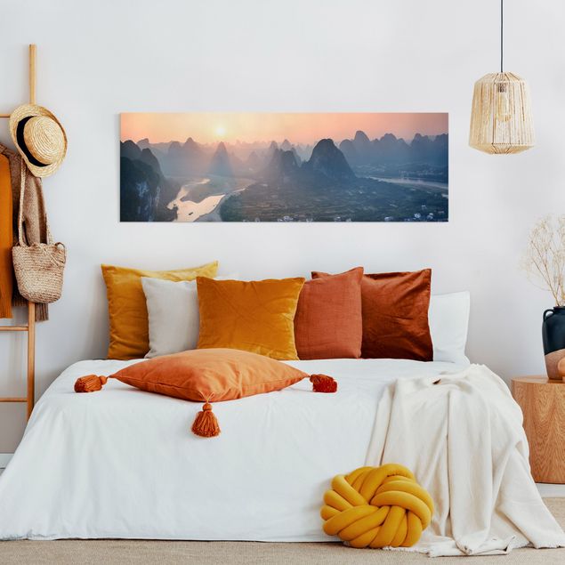 Wandbilder Landschaften Sonnenaufgang in Berglandschaft