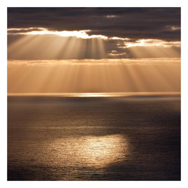 Fototapete Sonnenstrahlen über dem Meer