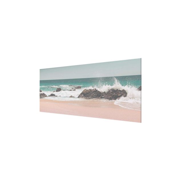 Glasbilder Strand und Meer Sonniger Strand Mexico
