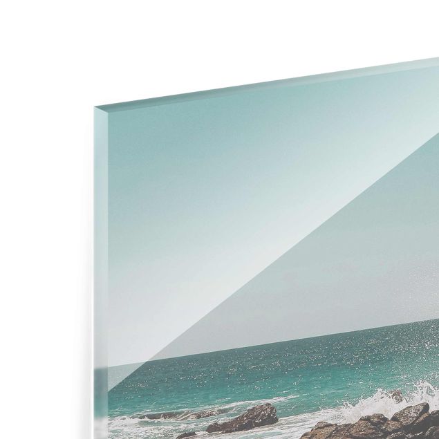 Glasbilder Landschaften Sonniger Strand Mexico