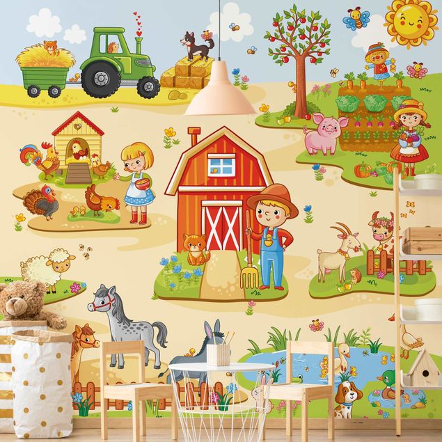 Babyzimmer Deko Bauernhof - Landarbeit macht Spaß