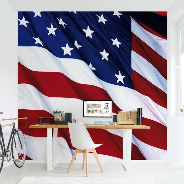 Tapeten mit Muster Stars and Stripes