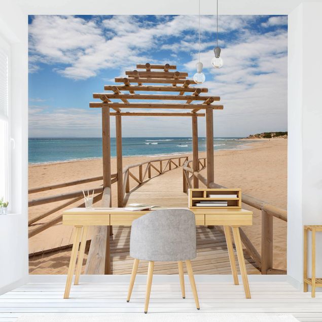 3D Fototapete Strandpfad zum Meer in Andalusien