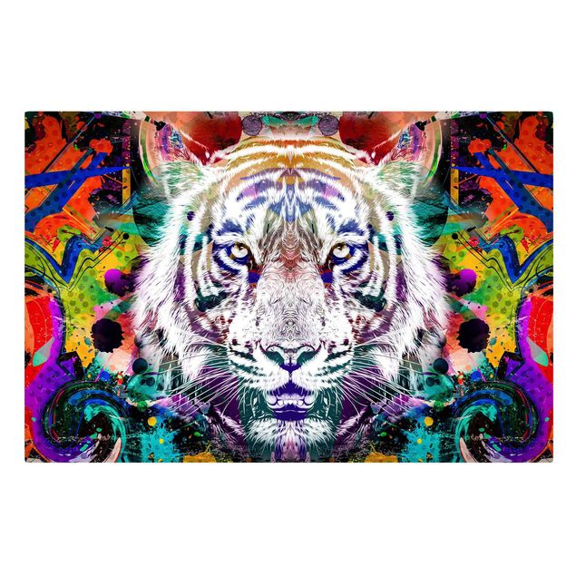 Leinwandbilder Tiere Street Art Tiger