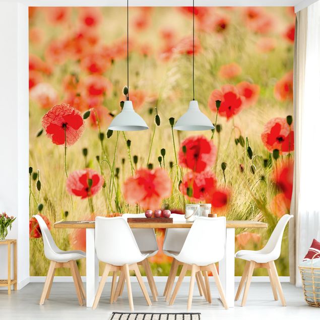 Wanddeko Küche Summer Poppies