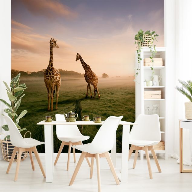 Fototapete Afrika Surreal Giraffes