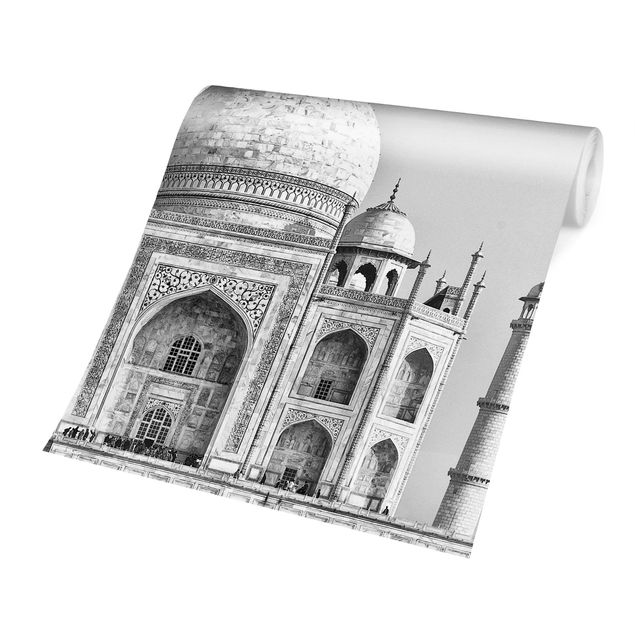 Fototapete Taj Mahal in Grau