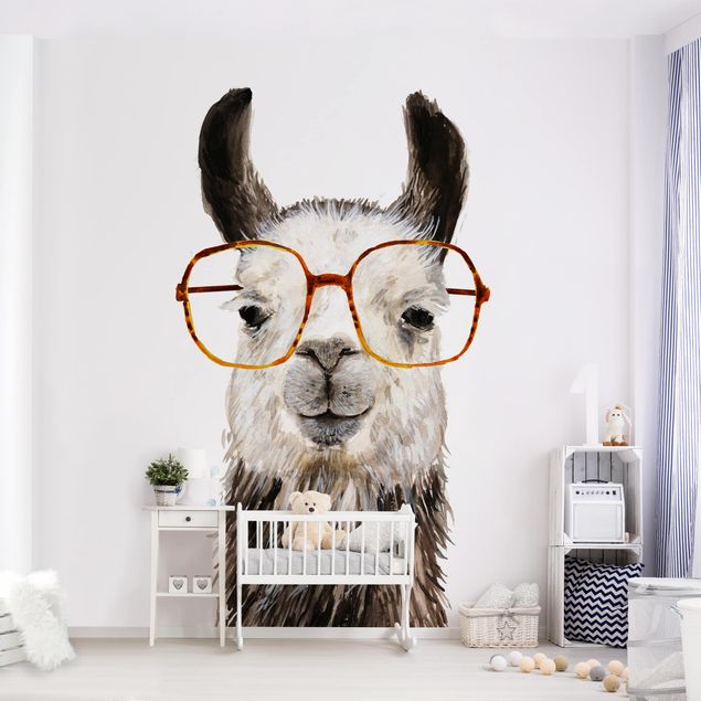 Küche Dekoration Hippes Lama mit Brille IV