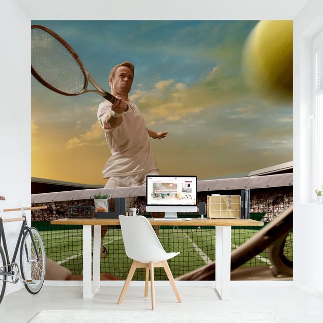 moderne Fototapete Tennis Player