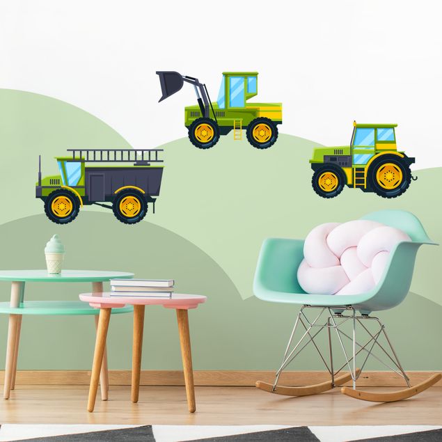 Kinderzimmer Deko Traktor und Co