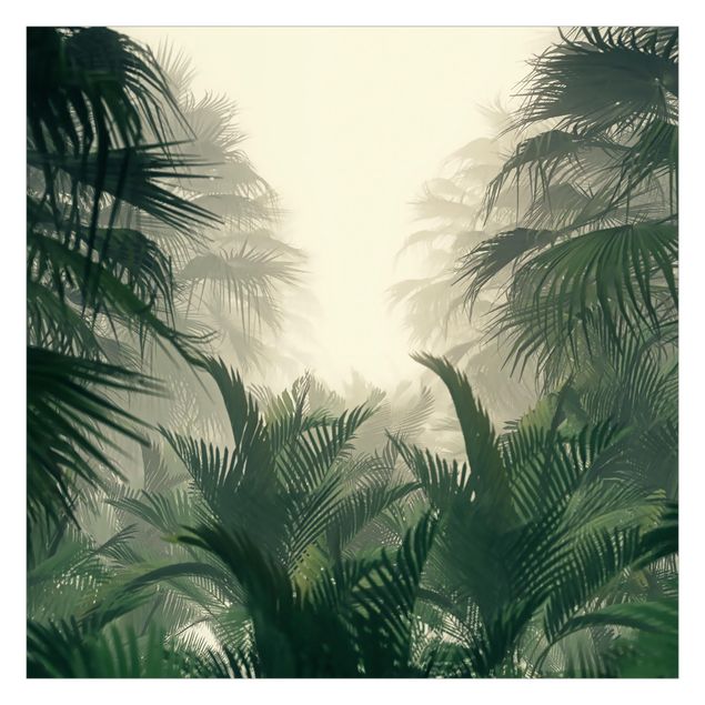 Foto Tapete Tropenpflanzen im Nebel