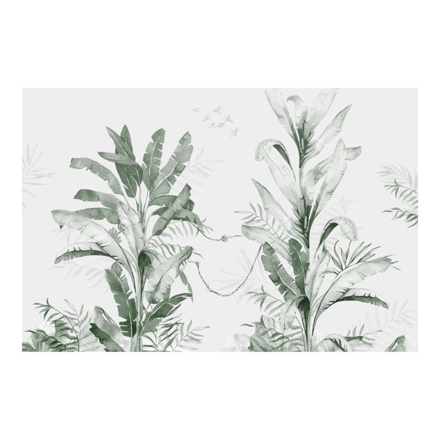 Fototapete Tropische Palmen und Blätter