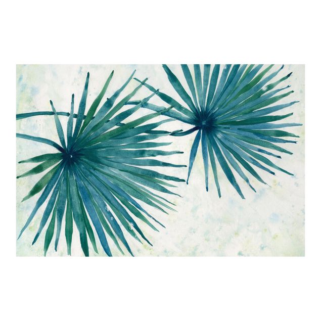 Fototapete - Tropische Palmenblätter Close-Up