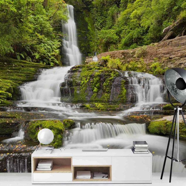 Fototapete modern Upper McLean Falls in Neuseeland