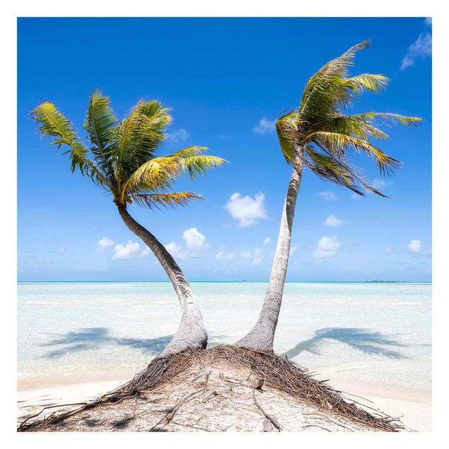 Fototapete Meer Urlaub unter Palmen