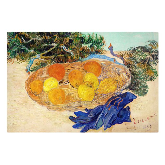 Leinwandbilder Gemüse & Obst Van Gogh - Stillleben mit Orangen