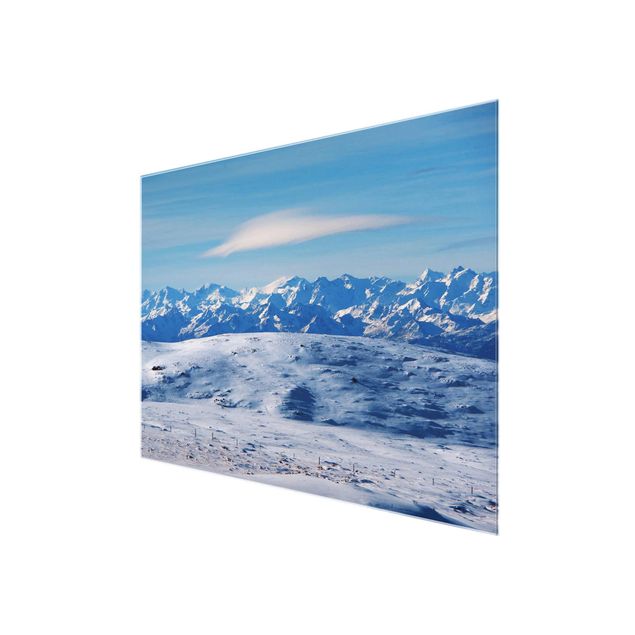 Wandbilder Natur Verschneite Bergwelt
