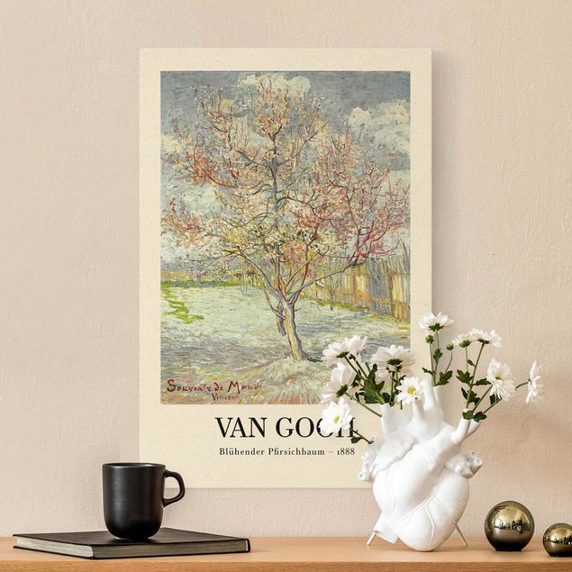 Kunststil Pointillismus Vincent van Gogh - Blühender Pfirsichbaum - Museumsedition