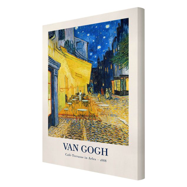 Wandbilder Kunstdrucke Vincent van Gogh - Café-Terrasse in Arles - Museumsedition