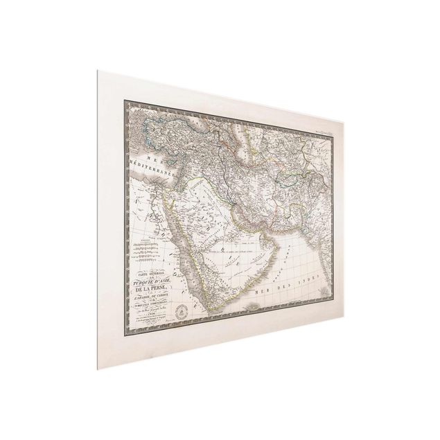 Wandbilder Weltkarten Vintage Karte im Orient