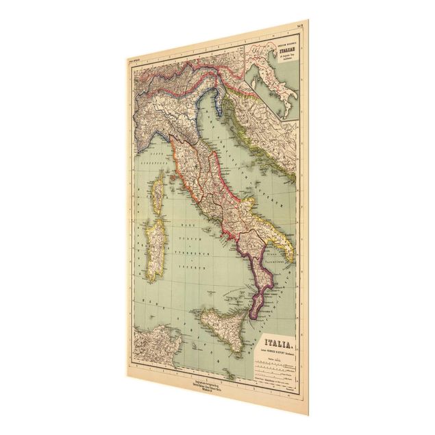 Bilder Andrea Haase Vintage Landkarte Italien