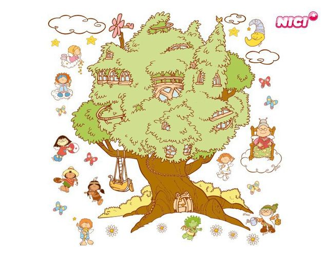 Kinderzimmer Deko NICI - Little Wingels Baum Immerda