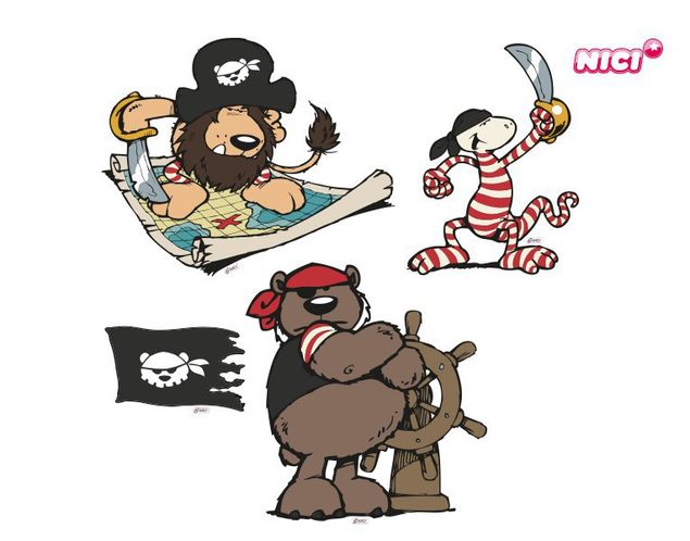 Wandtattoo Pirat NICI - Pirates