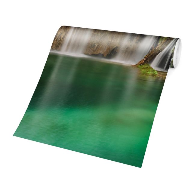 Tapete Pflanzen Wasserfall Plitvicer Seen