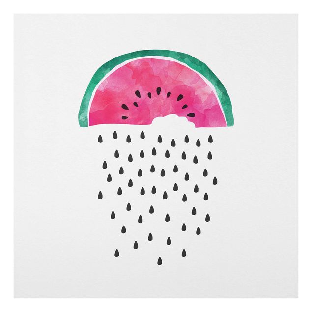 Wandbilder Wassermelonen Regen