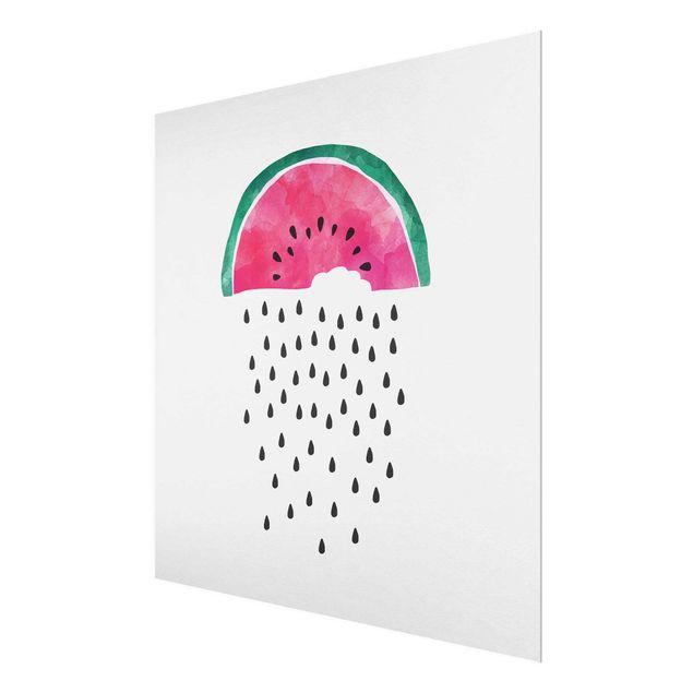 Bilder auf Glas Wassermelonen Regen