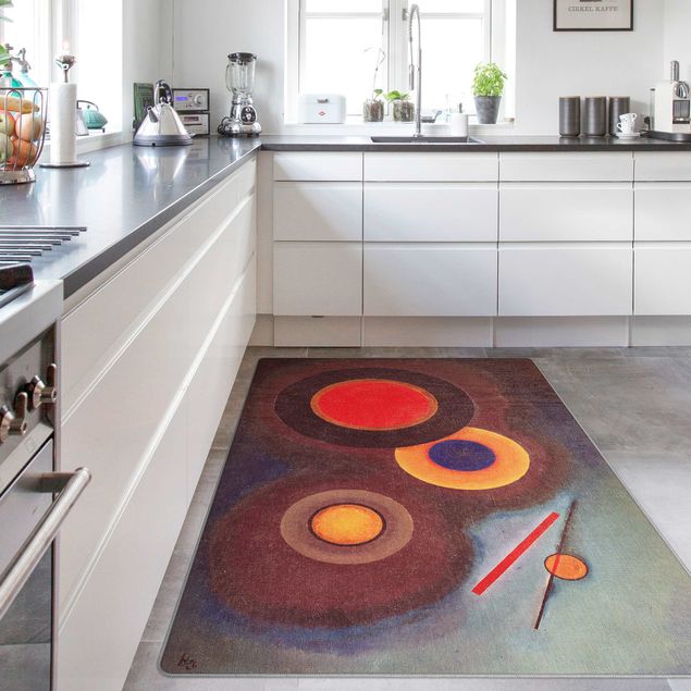 Teppich abstrakt Wassily Kandinsky - Kreise und Linien