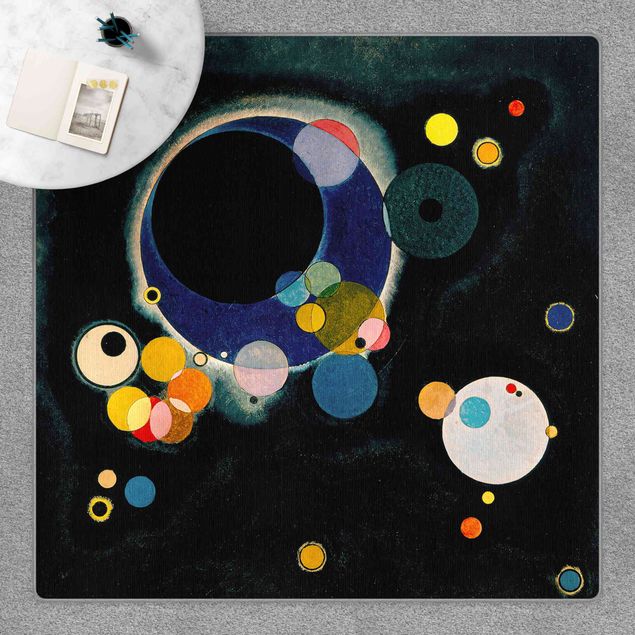 Moderne Teppiche Wassily Kandinsky - Skizze Kreise