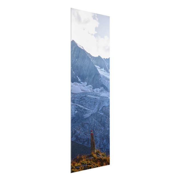 Wandbilder Landschaften Wegmarkierung in den Alpen