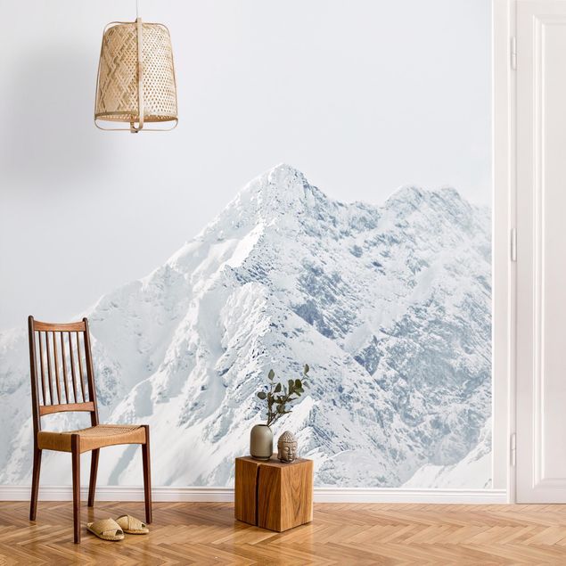 Wanddeko Küche Weiße Berge