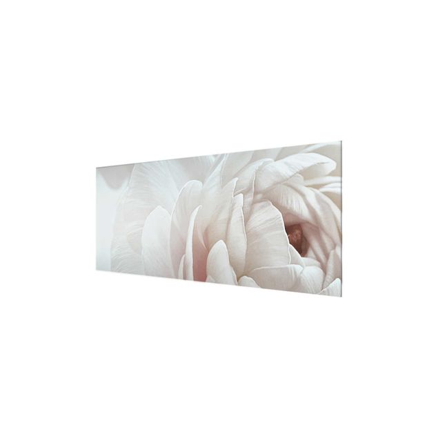 Wandbilder Rosa Weiße Blüte im Blütenmeer